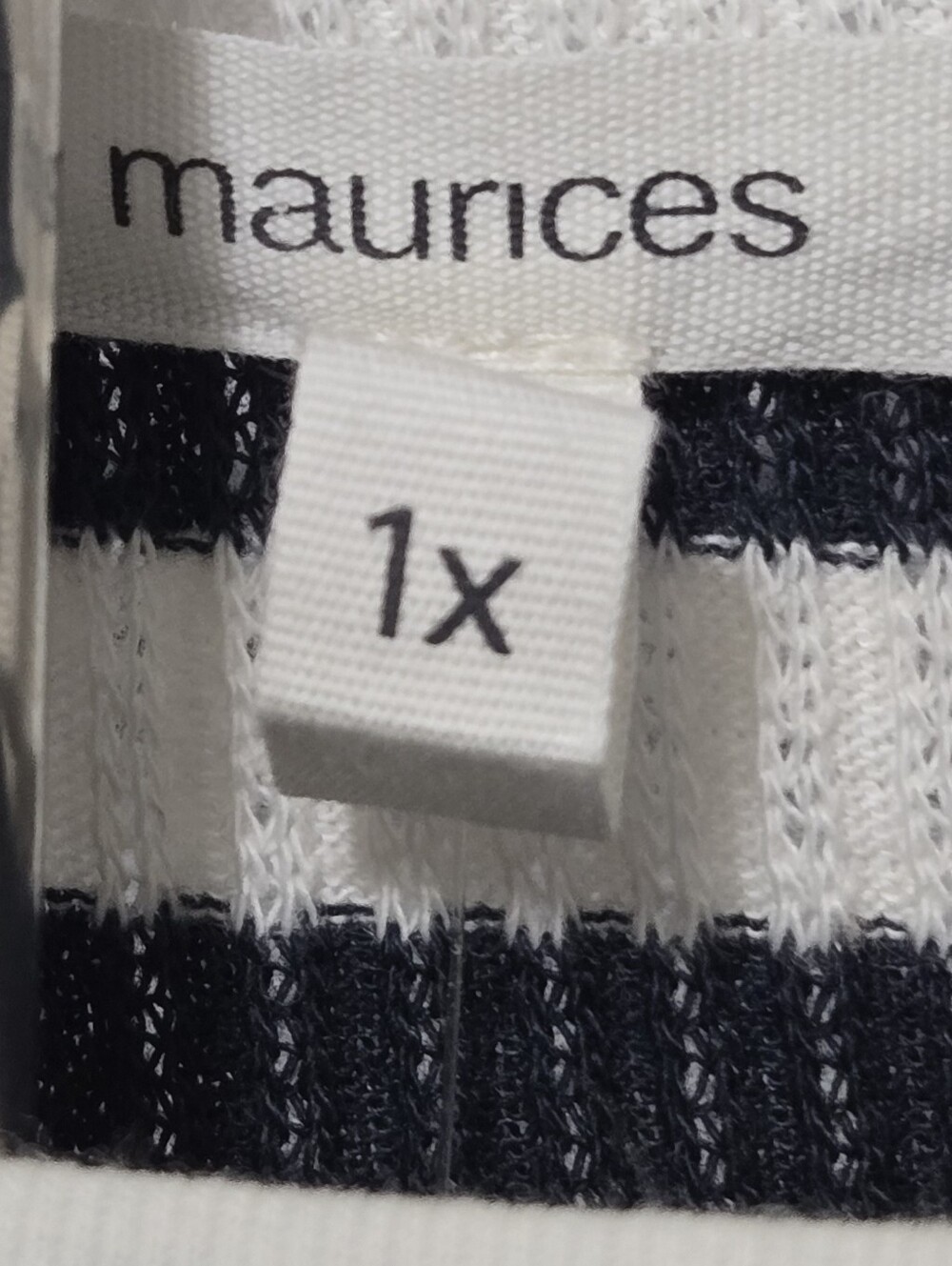 Maurices Black and White Striped Long Sleeve Top - Picture 2 of 10